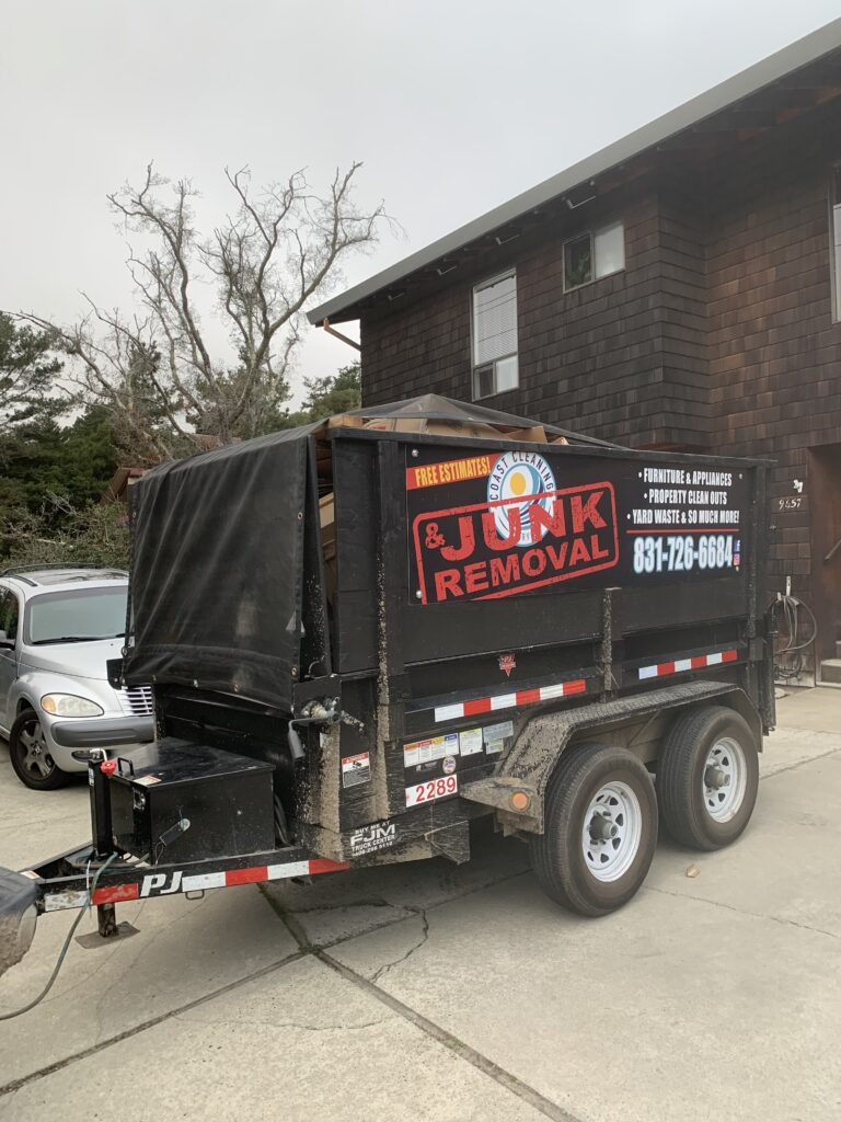 Junk Removal & Hauling - Professional Trailer Service - Coast Cleaning Service Santa Cruz